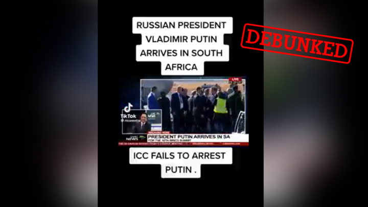 This post claims that Vladimir Putin went to South Africa in late March. The images used as “proof”, however, are old.